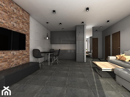 Aranżacje wnętrz - Salon: Nowoczesny Loft Kraków - Maxliving. Przeglądaj, dodawaj i zapisuj najlepsze zdjęcia, pomysły i inspiracje designerskie. W bazie mamy już prawie milion fotografii!