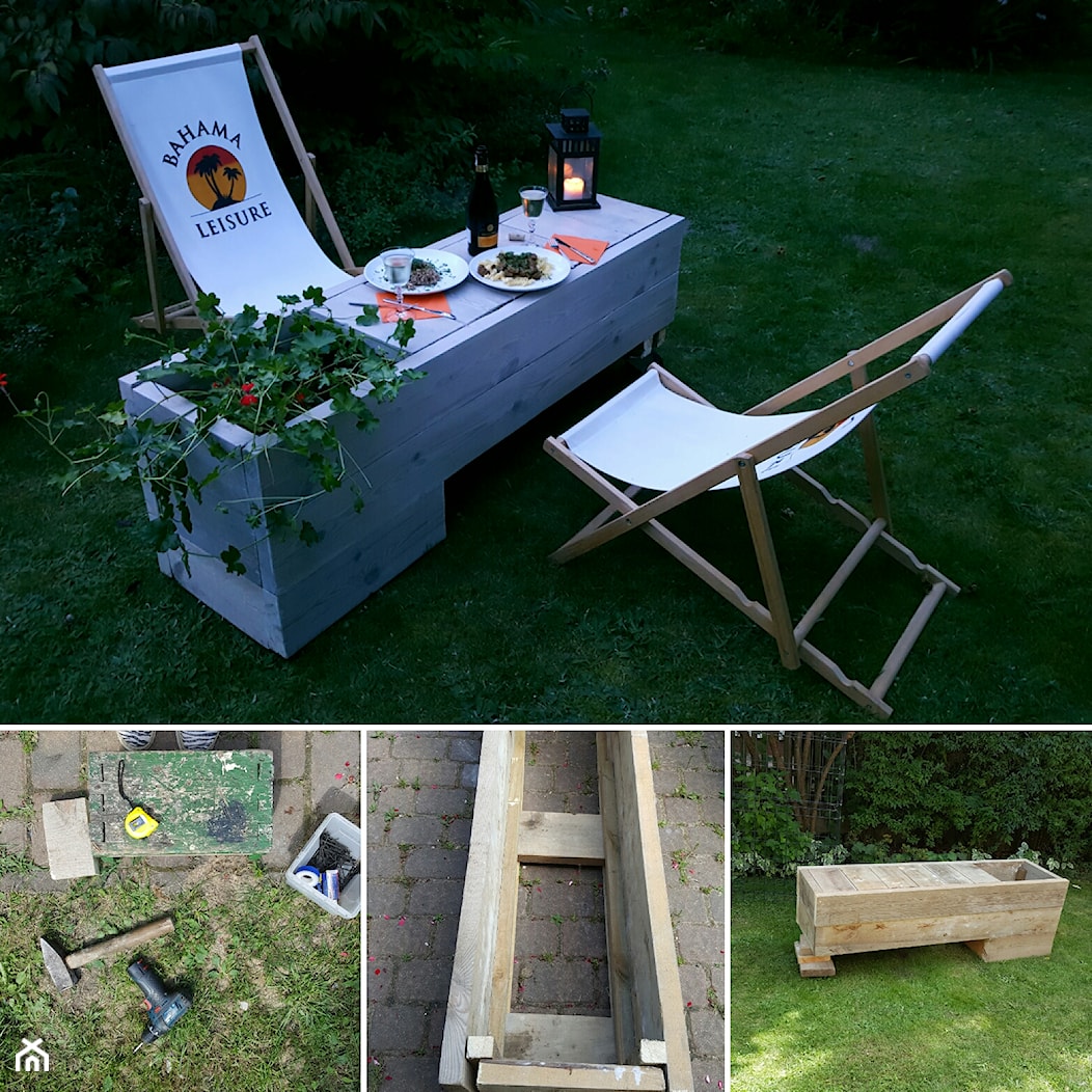 Mobilna ławka z donicą - zdjęcie od Studio86 Architektura Krajobrazu - Homebook