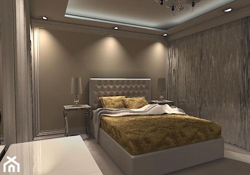 Sypialnia w stylu glamour. - zdjęcie od APLES Atelier