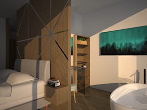 Sypialnia z garderobą - zdjęcie od Free Mind Design