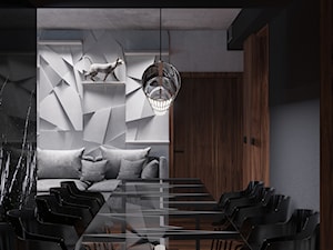 JASKINIA TECHNO - Salon, styl nowoczesny - zdjęcie od Katarzyna Gruca Projektowanie Wnętrz