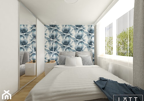 Dom jednorodzinny II - Konstancin - Mała szara sypialnia, styl nowoczesny - zdjęcie od LÄTT Studio Wnętrz