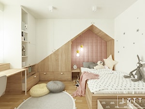 Dom jednorodzinny II - Konstancin - Średni biały pokój dziecka dla nastolatka dla chłopca dla dziewczynki, styl skandynawski - zdjęcie od LÄTT Studio Wnętrz