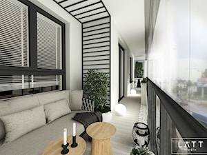 Apartament Zielony Imielin I, Warszawa - Taras, styl nowoczesny - zdjęcie od LÄTT Studio Wnętrz