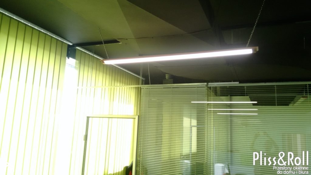 Verticale oraz żaluzje w biurze - zdjęcie od PlissAndRoll - Przesłony okienne do domu i biura - Homebook