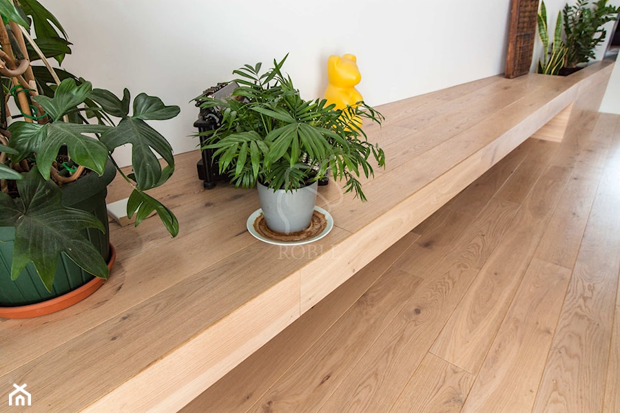 Salon w drewnie - zdjęcie od Roble - Schody, Podłogi, Drzwi i Tarasy