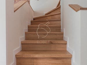 Rustykalne Schody Dębowe - Schody, styl rustykalny - zdjęcie od Roble - Schody, Podłogi, Drzwi i Tarasy