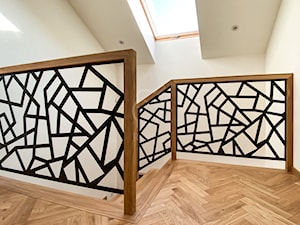 Ażurowa balustrada stalowo-dębowa - zdjęcie od Roble - Schody, Podłogi, Drzwi i Tarasy