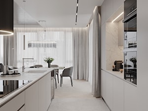 Apartament Oś Królewska - Kuchnia, styl nowoczesny - zdjęcie od Aleksandra Wachowicz Architektura Wnętrz