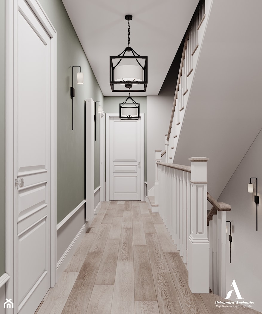 Pomysł na korytarz - zdjęcie od Aleksandra Wachowicz Architektura Wnętrz - Homebook