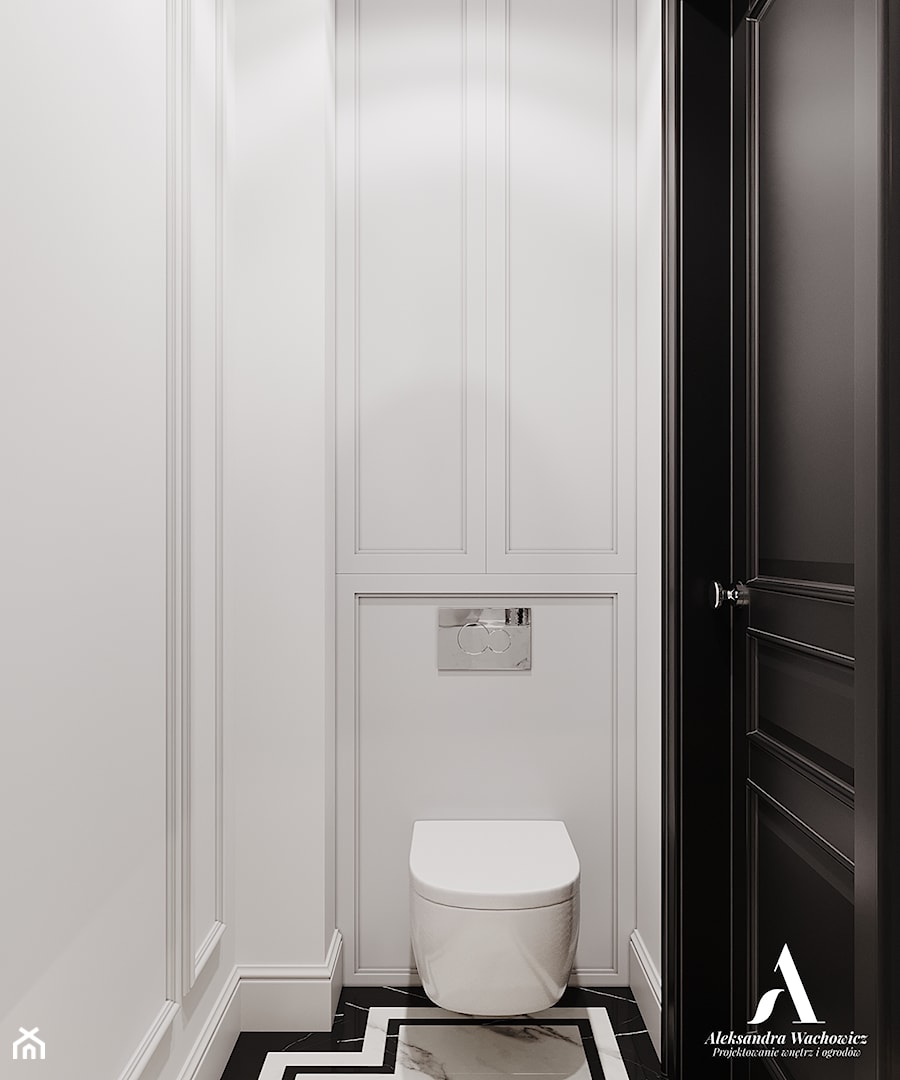 Toaleta gości - zdjęcie od Aleksandra Wachowicz Architektura Wnętrz