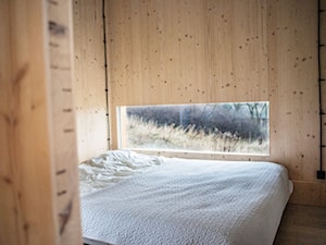 Dom z klocków - Sypialnia, styl minimalistyczny - zdjęcie od architektura szyta na miarę