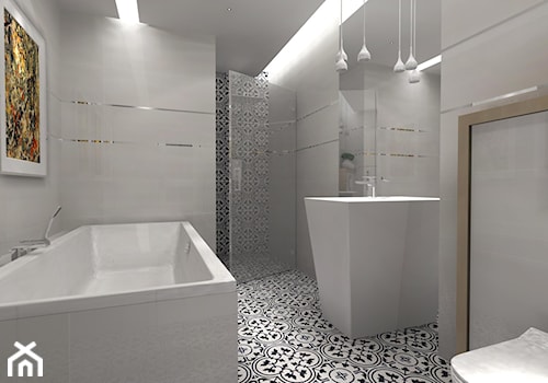 Duża bez okna łazienka, styl industrialny - zdjęcie od Dekor Studio