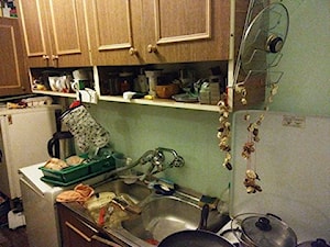 Ciasny korytarz, który łączy zlew, kuchenkę i pralkę - czas to zmienić!
Na pewno upiększyć, ulepszyć! - zdjęcie od Gedre