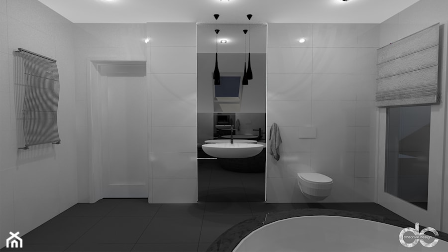 Pokój łazienkowy w domu jednorodzinnym w Chudowie - Łazienka - zdjęcie od dc creative design