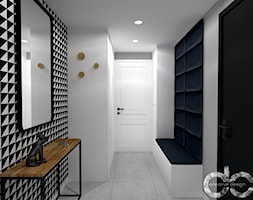 Męskie mieszkanie 48 m2 - Hol / przedpokój, styl industrialny - zdjęcie od dc creative design - Homebook