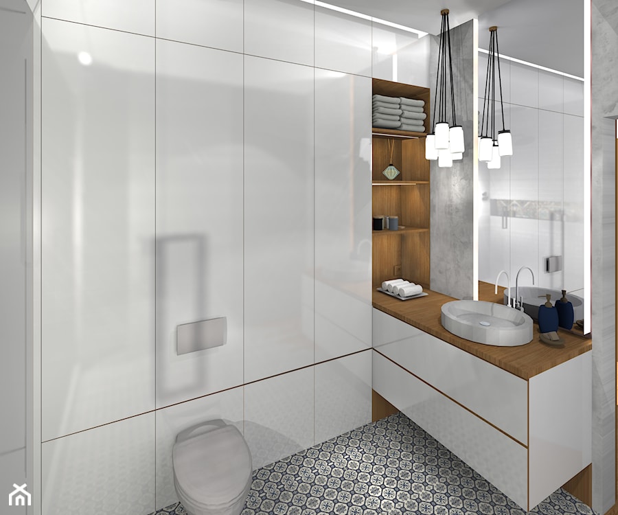 Projekt łazienki - Łazienka, styl nowoczesny - zdjęcie od Interiorndesign