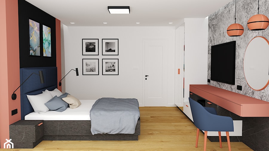 mieszkanie 23 - Sypialnia, styl nowoczesny - zdjęcie od projekt ka