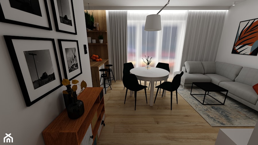 mieszkanie 33 - Salon, styl nowoczesny - zdjęcie od projekt ka