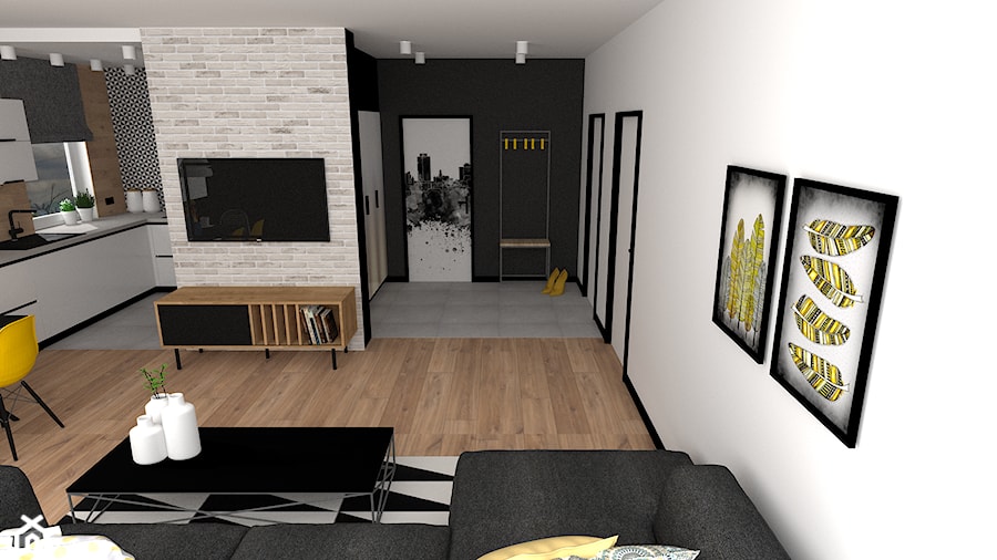 Mieszkanie 5 - Salon, styl nowoczesny - zdjęcie od projekt ka