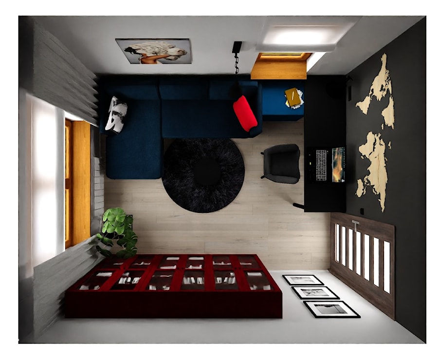 mieszkanie 31 - Biuro, styl nowoczesny - zdjęcie od projekt ka
