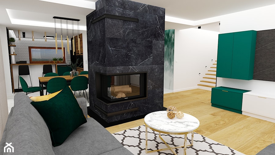 mieszkanie 23 - Salon, styl nowoczesny - zdjęcie od projekt ka