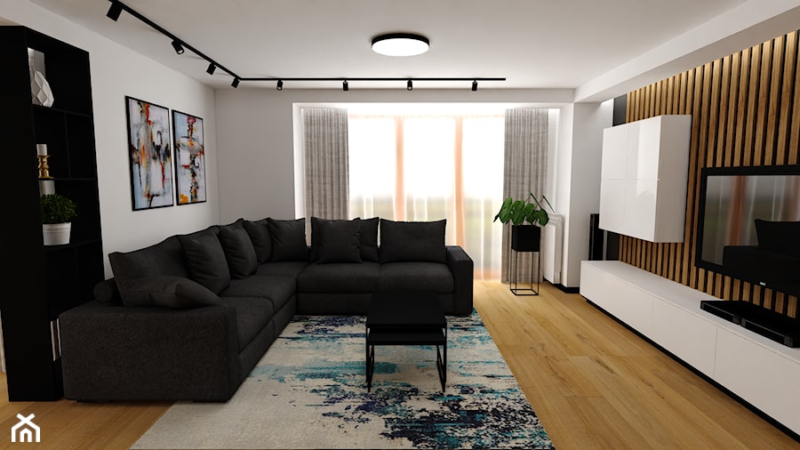 mieszkanie 30 - Salon, styl nowoczesny - zdjęcie od projekt ka