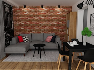 mieszkanie 16 - Salon, styl industrialny - zdjęcie od projekt ka