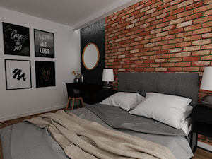 mieszkanie 16 - Sypialnia, styl industrialny - zdjęcie od projekt ka