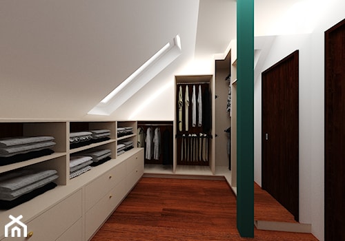 sypialnia 1 - Garderoba, styl nowoczesny - zdjęcie od projekt ka