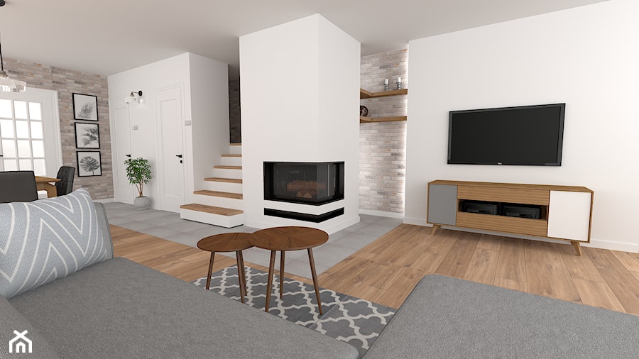 mieszkanie 7 - Salon, styl skandynawski - zdjęcie od projekt ka