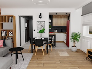mieszkanie 16 - Salon, styl industrialny - zdjęcie od projekt ka