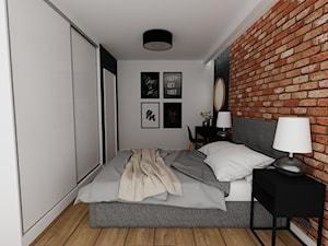 mieszkanie 16 - Sypialnia, styl industrialny - zdjęcie od projekt ka