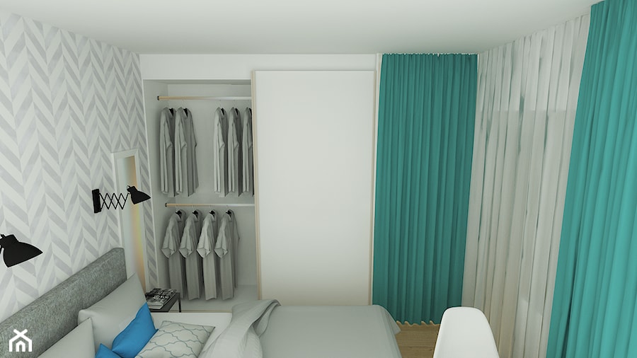 mieszkanie 4 - Sypialnia, styl nowoczesny - zdjęcie od projekt ka