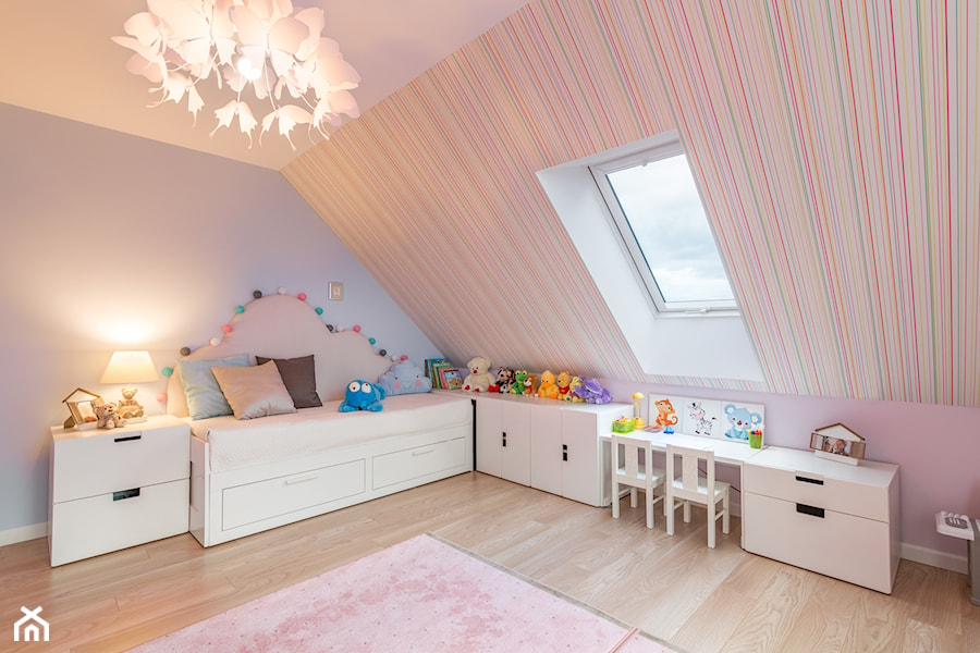 Baltazar - Średni różowy szary pokój dziecka dla dziecka dla dziewczynki - zdjęcie od MarcinLitwa