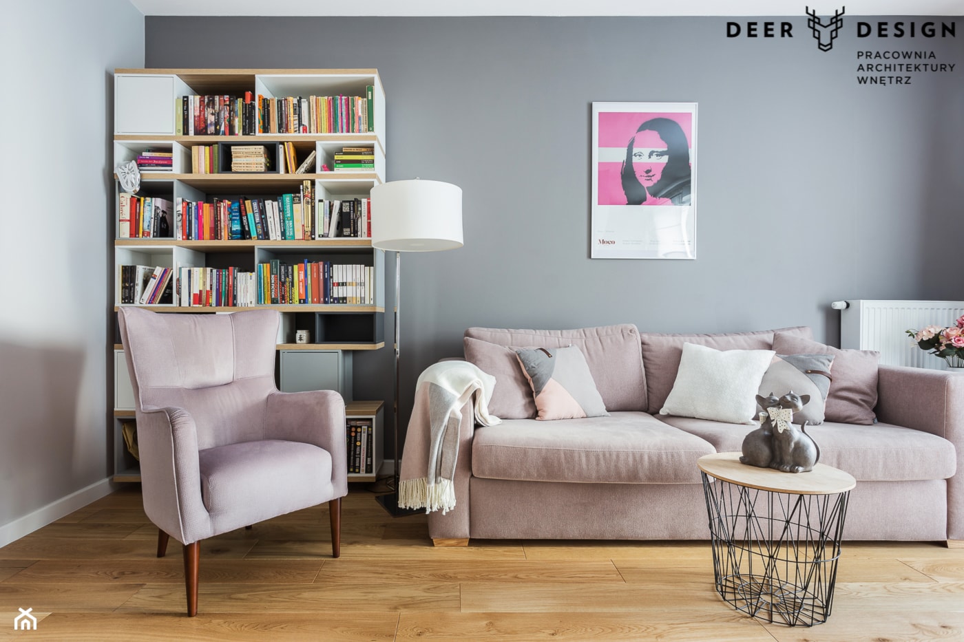 Wiosna, wiosna, wiosna ach to Ty... - Mały szary salon, styl skandynawski - zdjęcie od Deer Design - Homebook