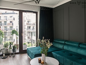 Mała przestrzeń dobrych rozwiązań - Salon, styl skandynawski - zdjęcie od Deer Design