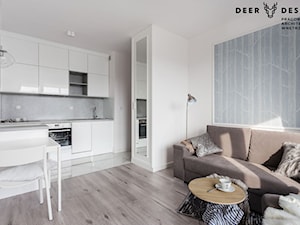 Klasyka, biel i spójność - Salon, styl skandynawski - zdjęcie od Deer Design