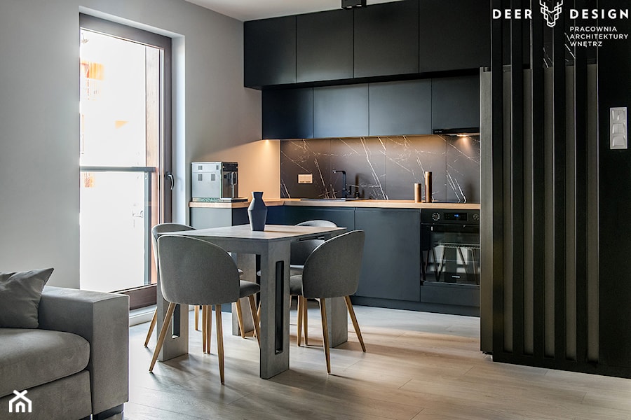 Postaw na czerń - Kuchnia, styl minimalistyczny - zdjęcie od Deer Design