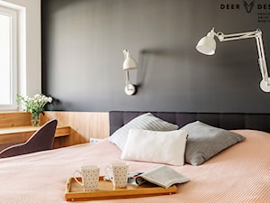 Soft loft i drewno - Sypialnia, styl skandynawski - zdjęcie od Deer Design