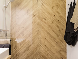 Prosta elegancja po prawej stronie Wisły - Mała bez okna łazienka, styl skandynawski - zdjęcie od Deer Design
