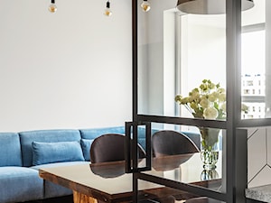 Soft loft i drewno - Salon, styl skandynawski - zdjęcie od Deer Design