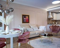 Kobiece mieszkanie w klasycznym stylu - Salon, styl glamour - zdjęcie od Projekt do kwadratu - Homebook