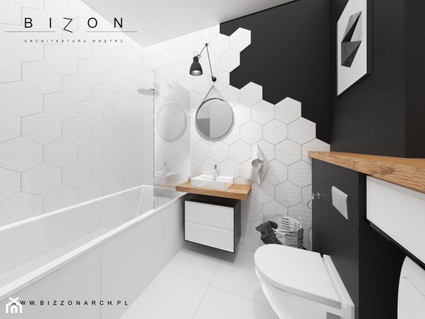 Łazienka - Średnia bez okna łazienka, styl skandynawski - zdjęcie od BIZZONARCH
