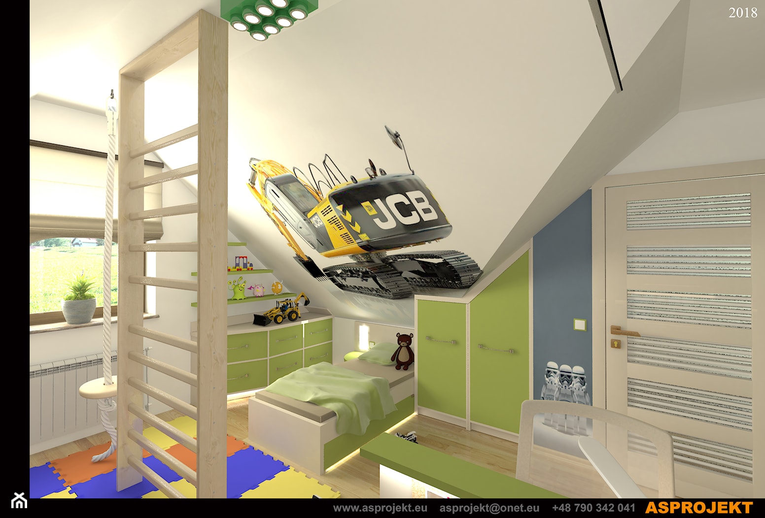 Pokój dla chłopców - zdjęcie od ARCHITEKT WNĘTRZ ASPROJEKT - Homebook