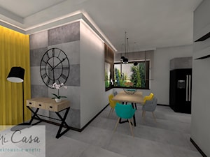 Dom w Dołujach - metamorfoza salonu - Jadalnia, styl nowoczesny - zdjęcie od Mi Casa. Projektowanie wnętrz