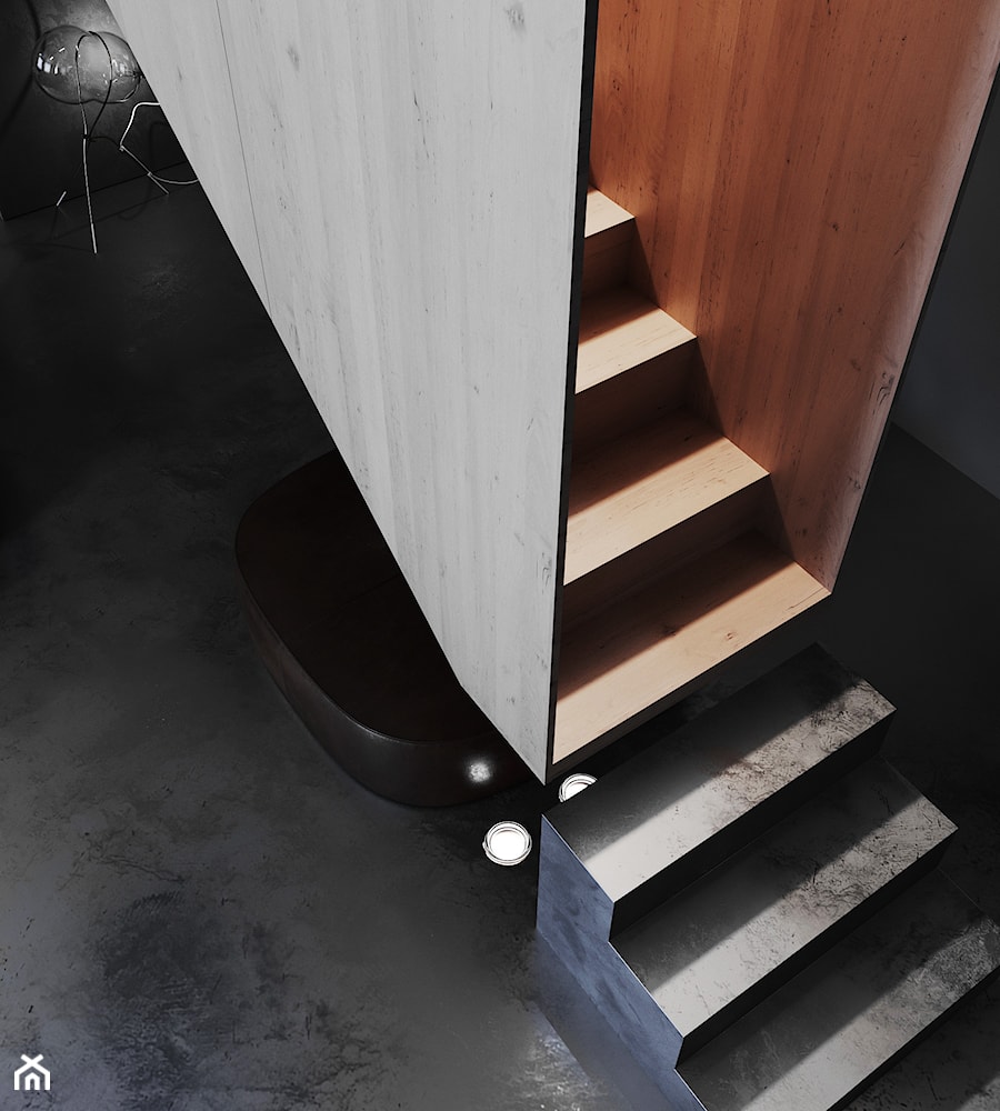Projekt HD# Black Prostir - Schody, styl nowoczesny - zdjęcie od Home design HD-m2