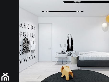 Aranżacje wnętrz - Pokój dziecka: Black & White house - Home design HD-m2. Przeglądaj, dodawaj i zapisuj najlepsze zdjęcia, pomysły i inspiracje designerskie. W bazie mamy już prawie milion fotografii!