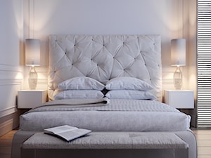 Modern Classic - Mała szara sypialnia, styl nowoczesny - zdjęcie od Home design HD-m2