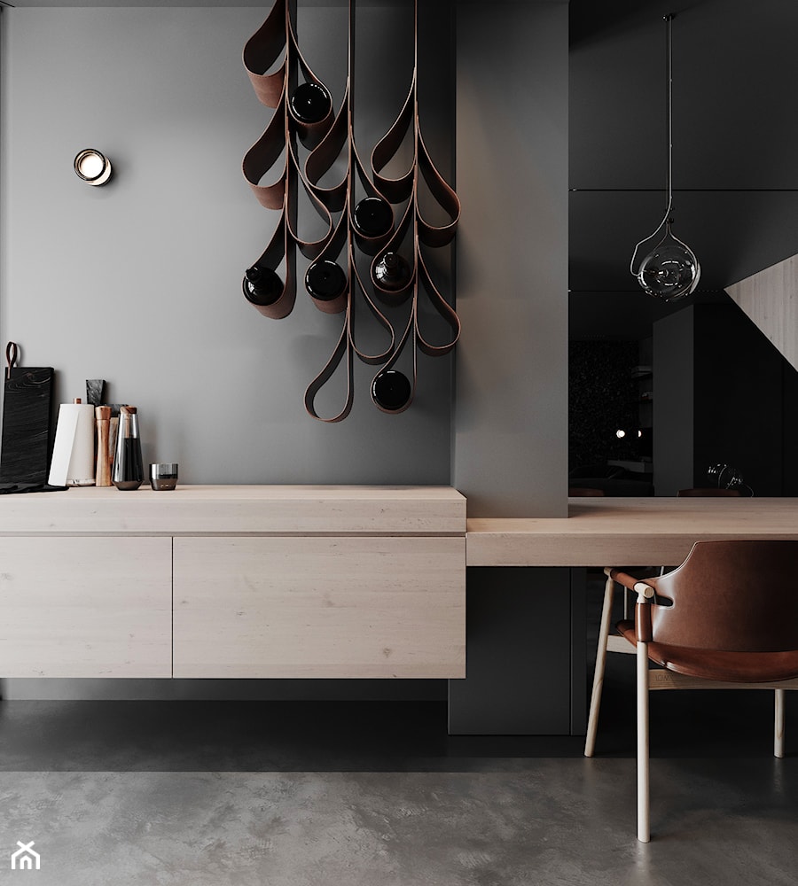 Projekt HD# Black Prostir - Kuchnia, styl nowoczesny - zdjęcie od Home design HD-m2